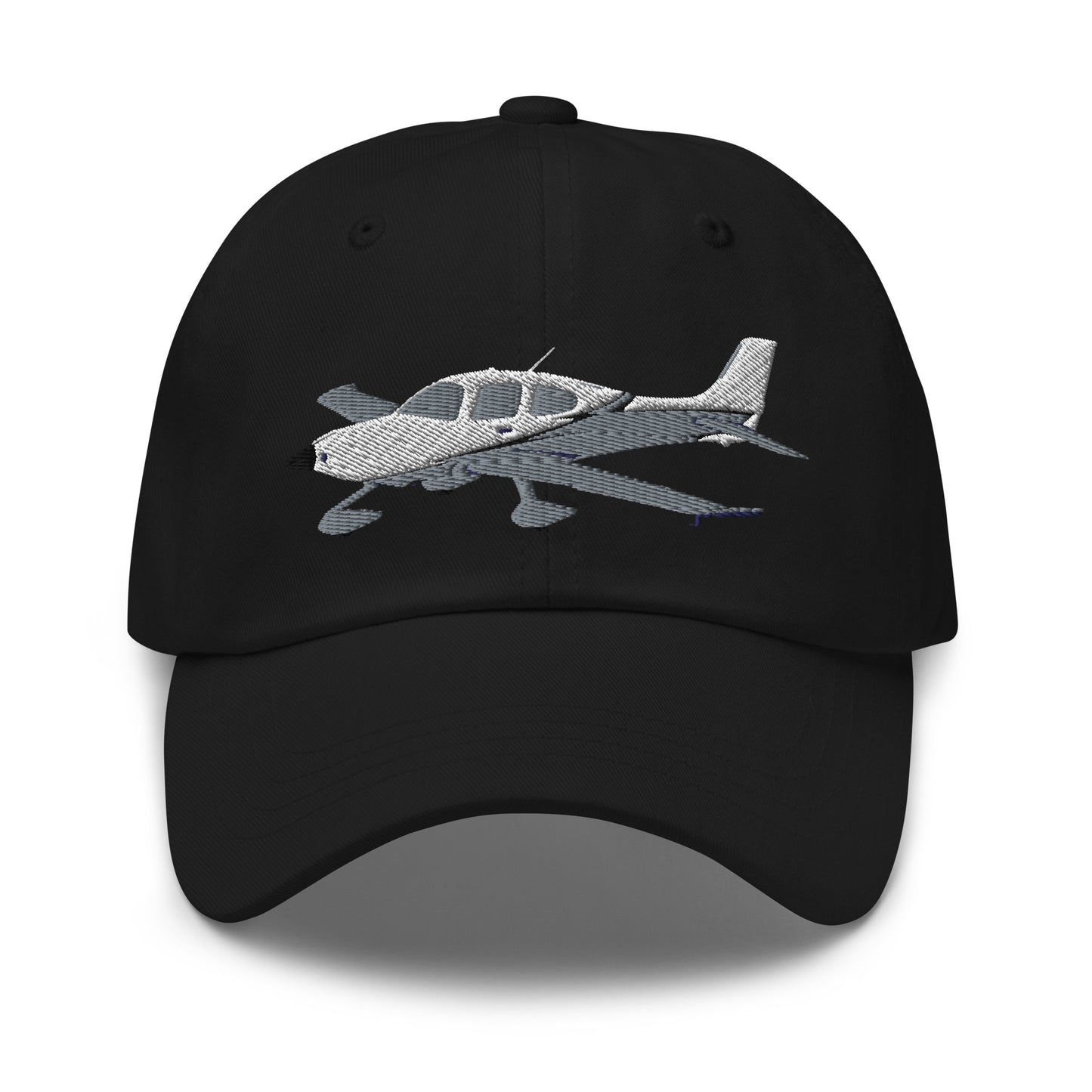 CIRRUS White - Grey CUSTOM N NUMBER aircraft embroidered Aviation cotton twill hat