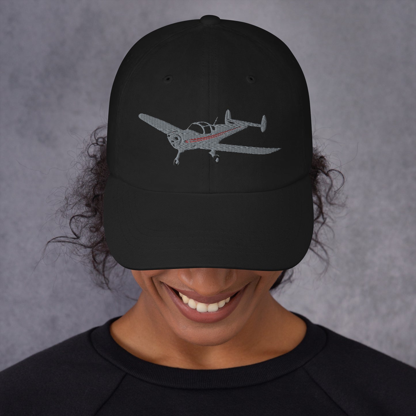 ERCOUPE CUSTOM N NUMBER Embroidered Chino cotton twill Aviation hat