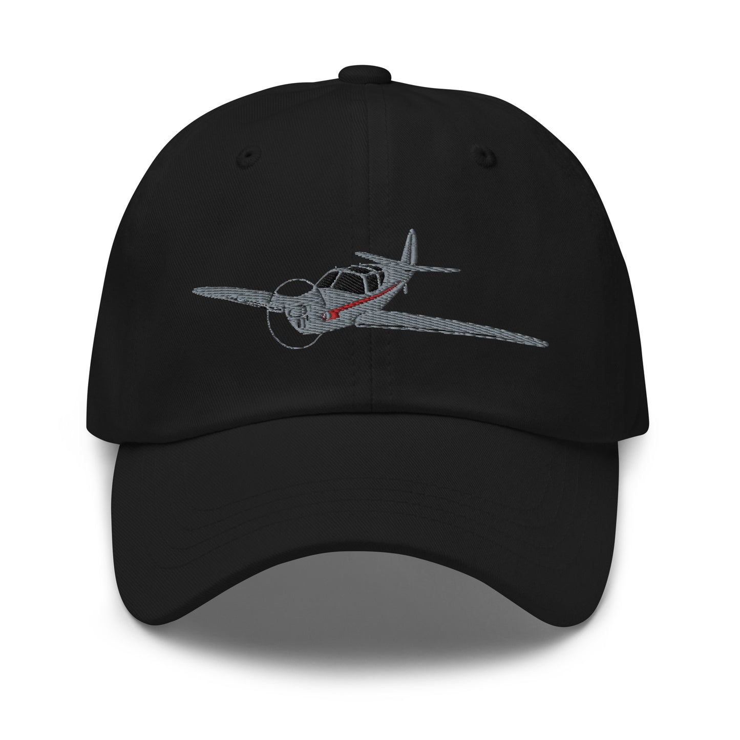 SWIFT Grey-Red aircraft embroidered Aviation cotton twill hat