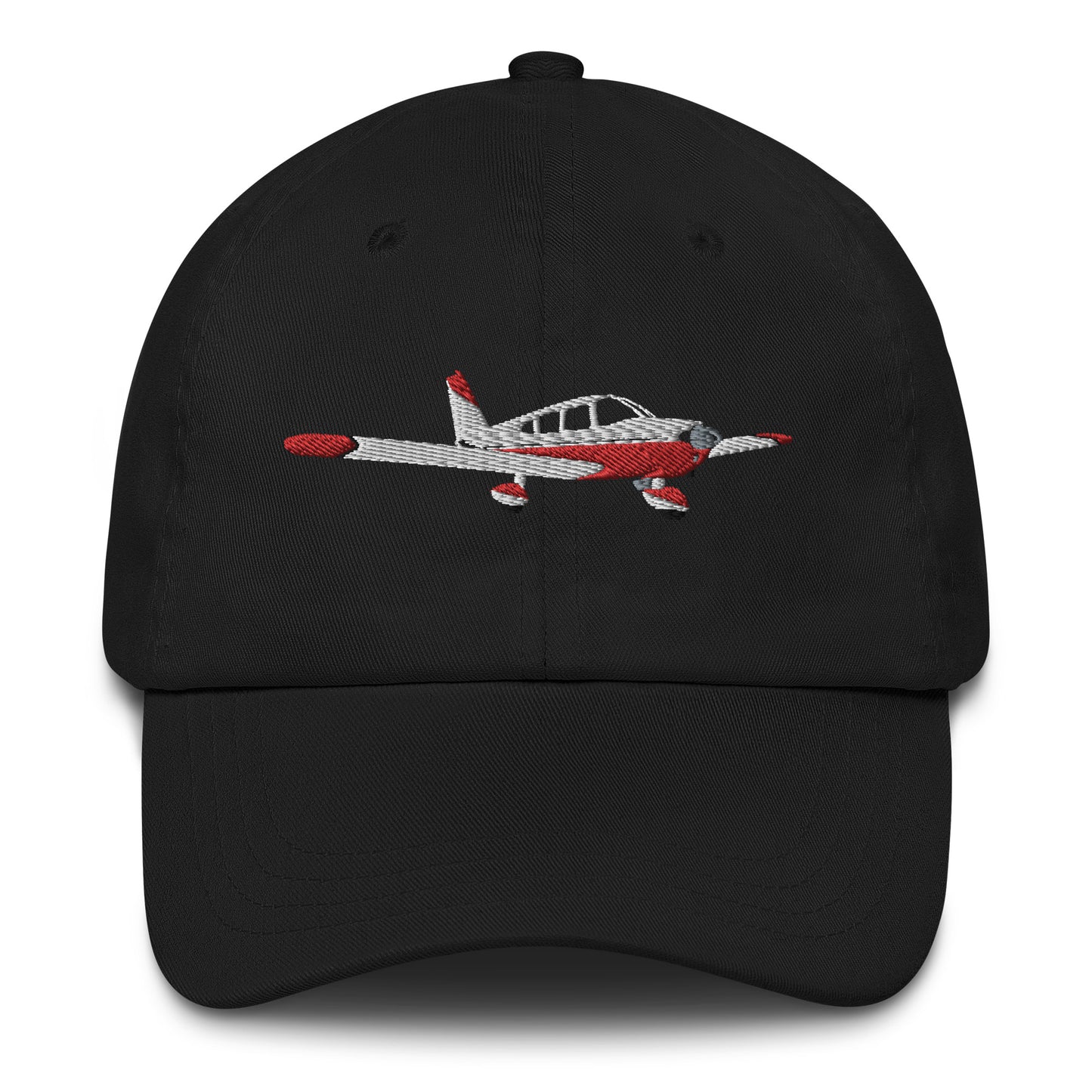 CHEROKEE - red white -  CUSTOM N Number embroidered Chino cotton twill Aviation hat