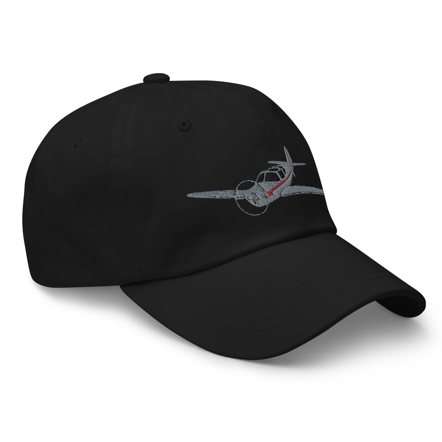 SWIFT grey-red CUSTOM N NUMBER aircraft embroidered Aviation cotton twill hat