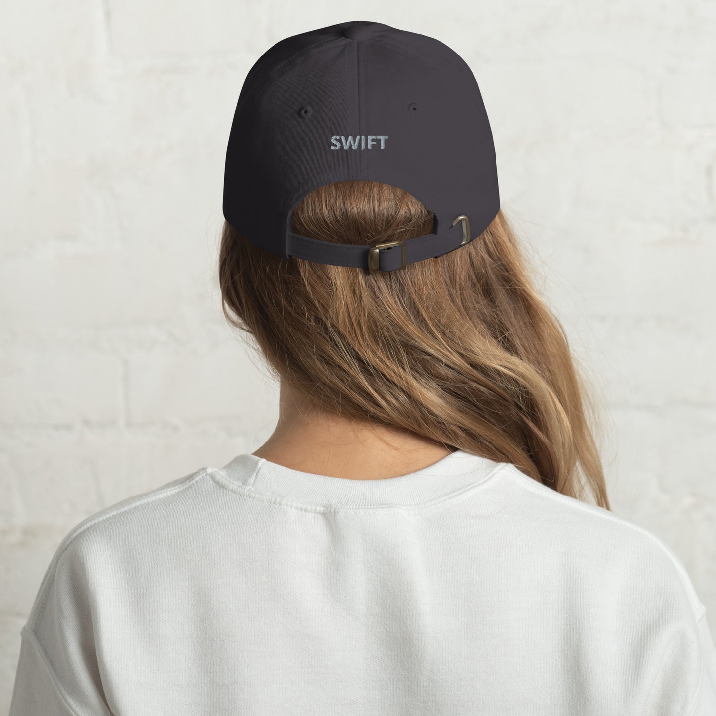 SWIFT Grey-Red aircraft embroidered Aviation cotton twill hat