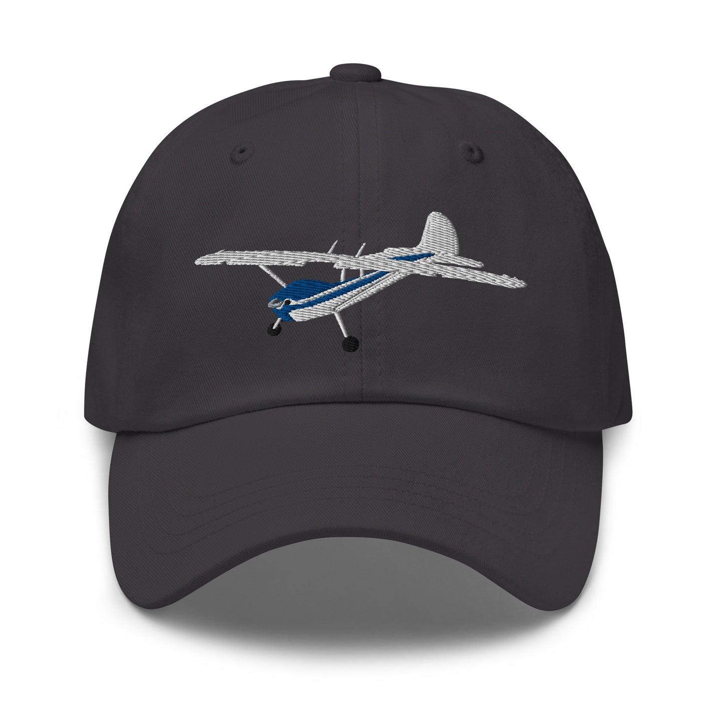 CESSNA 170 aviation cap- White-Blue - embroidered front and back hat