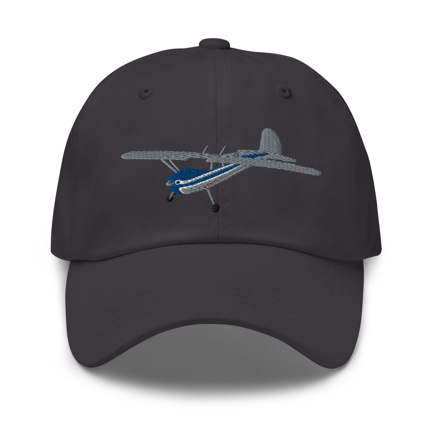 CESSNA 140 polished grey blue aircraft embroidered Aviation cotton twill hat