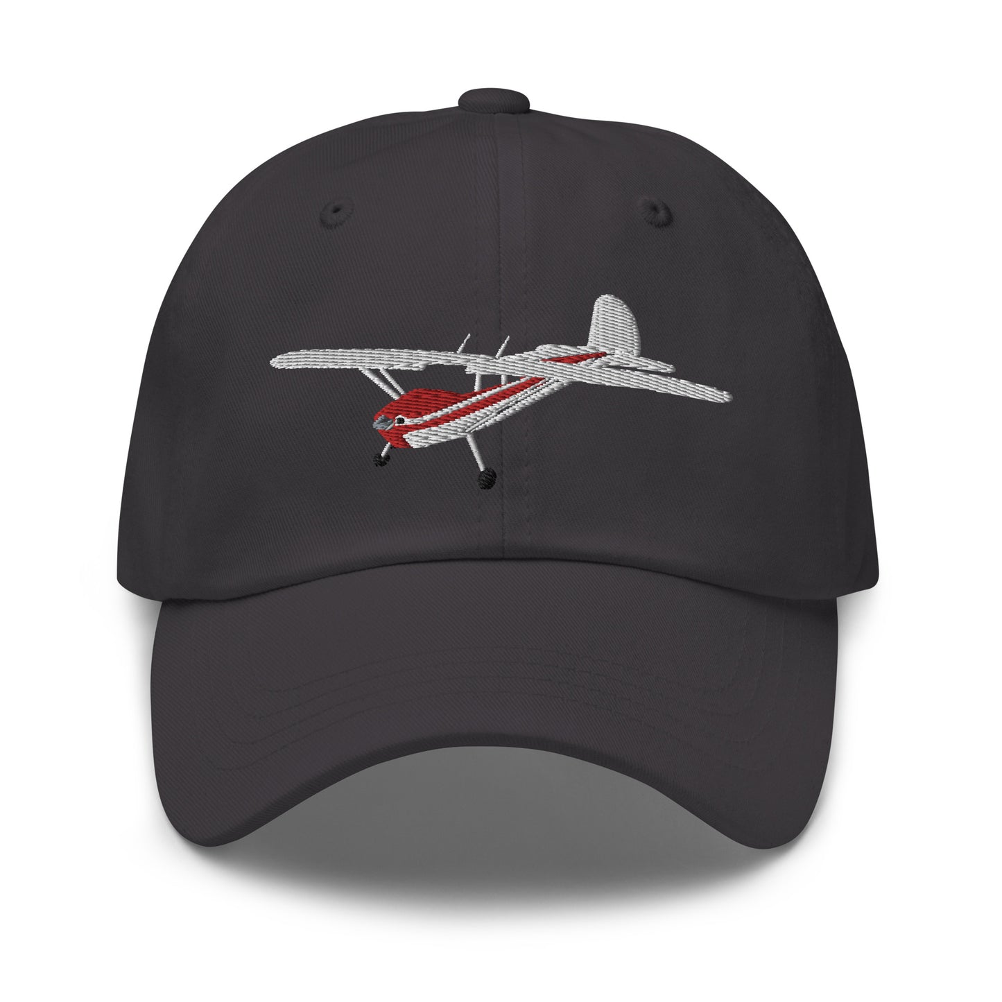 CESSNA 140 white - red aircraft embroidered Aviation cotton twill hat