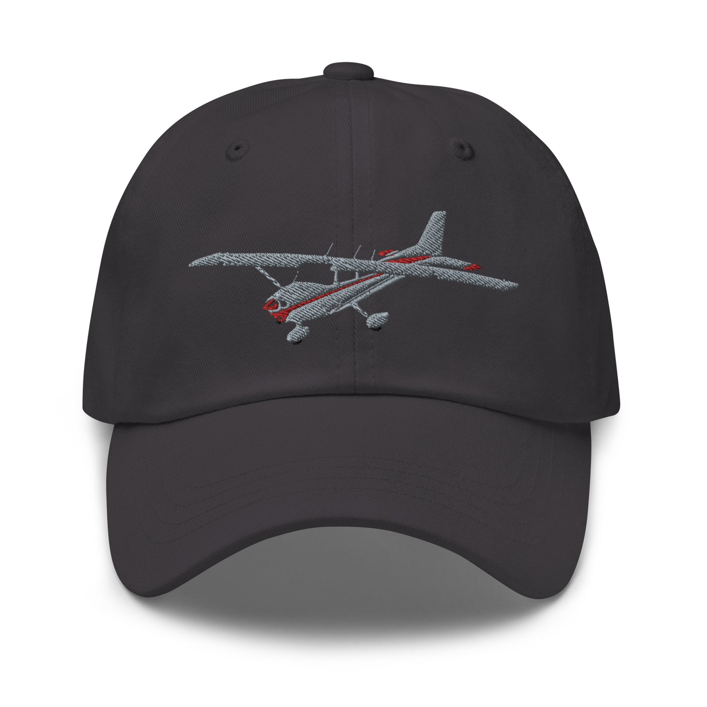 CESSNA 172 Skyhawk Polished-red CUSTOM N Number Embroidered Twill Cotton Aviation Hat