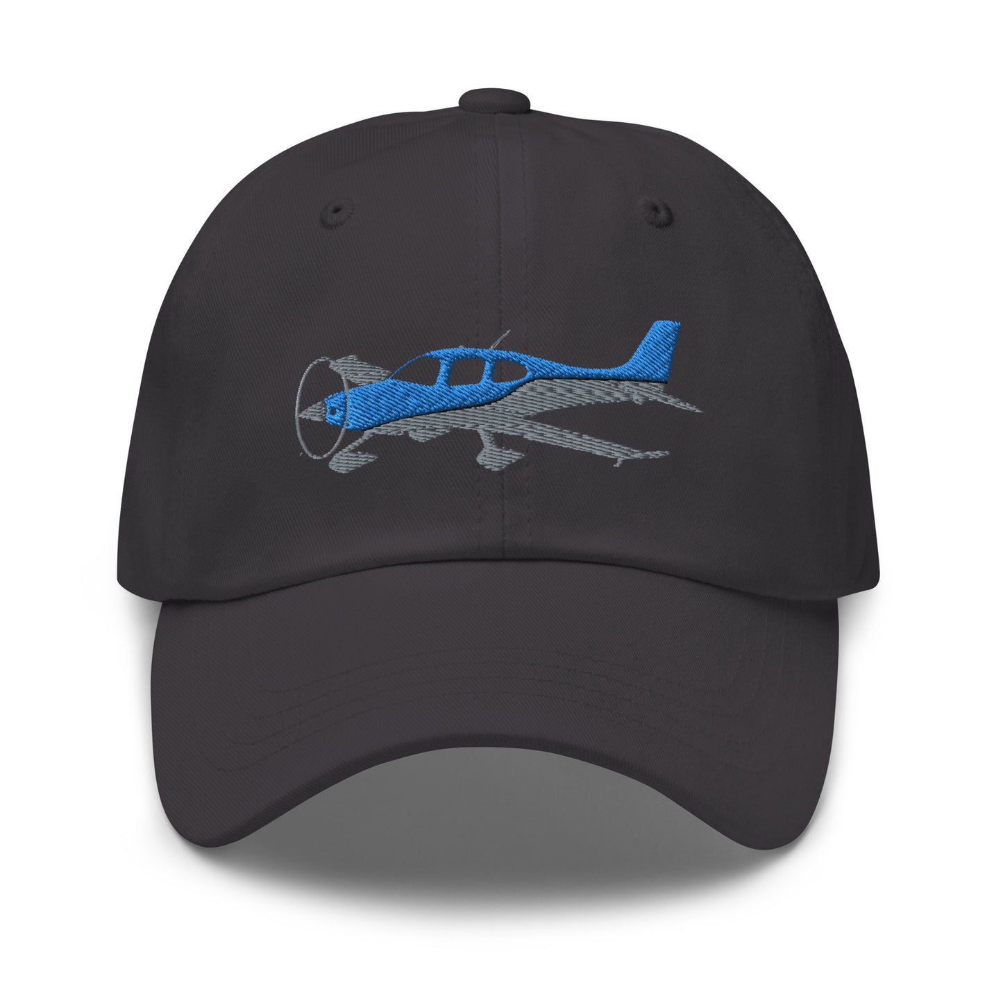 CIRRUS Blue - Grey embroidered Aviation cotton twill hat