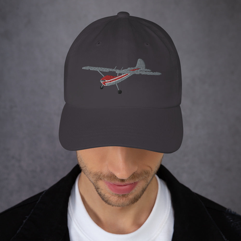 CESSNA 170 Polished-red airplane CUSTOM N Number embroidered Aviation cotton hat