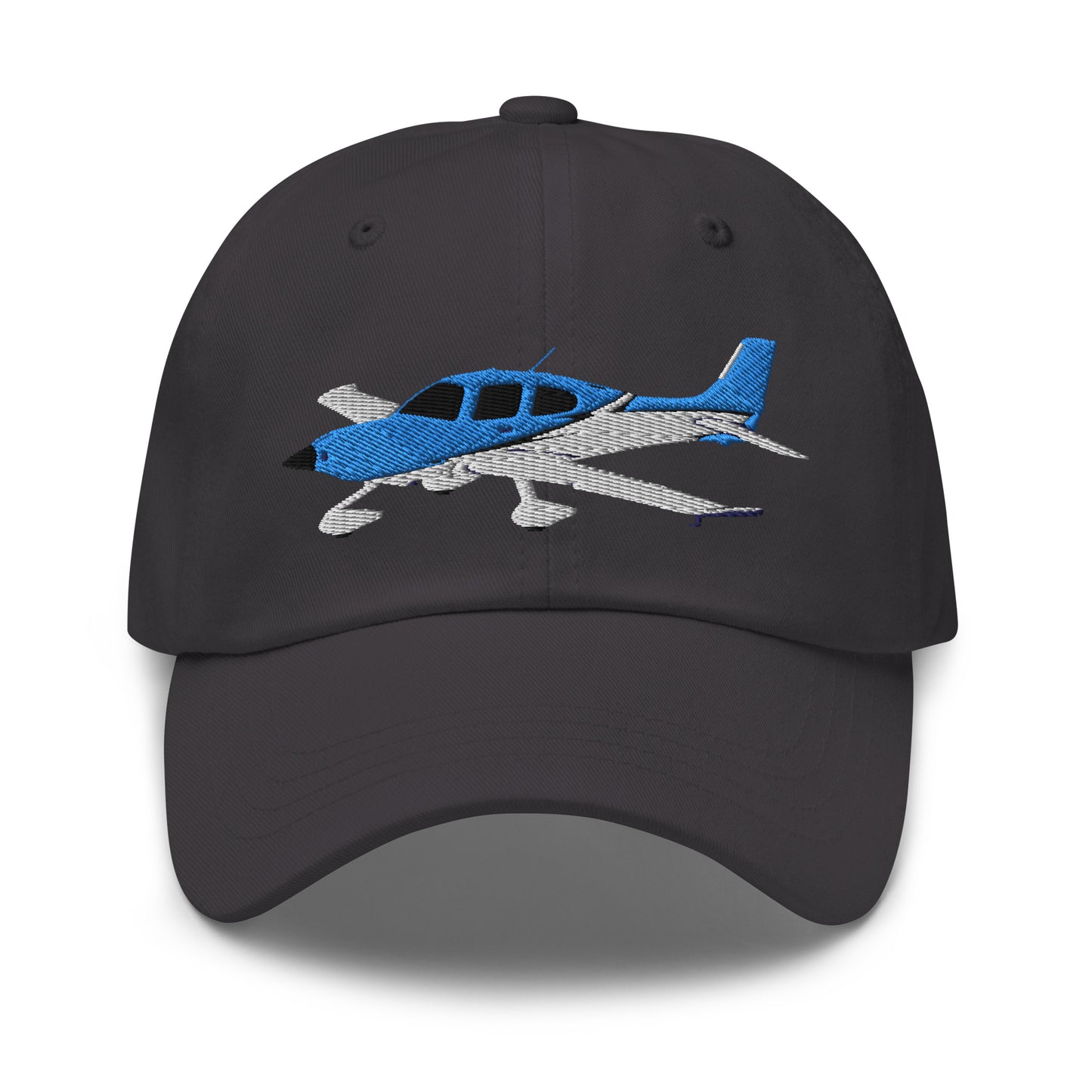 CIRRUS Blue-White CUSTOM N NUMBER aircraft embroidered Aviation cotton twill hat