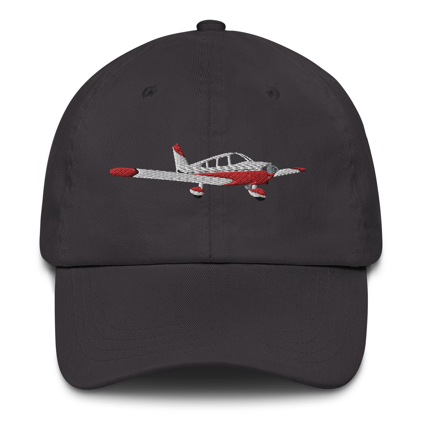 CHEROKEE - red white -  CUSTOM N Number embroidered Chino cotton twill Aviation hat