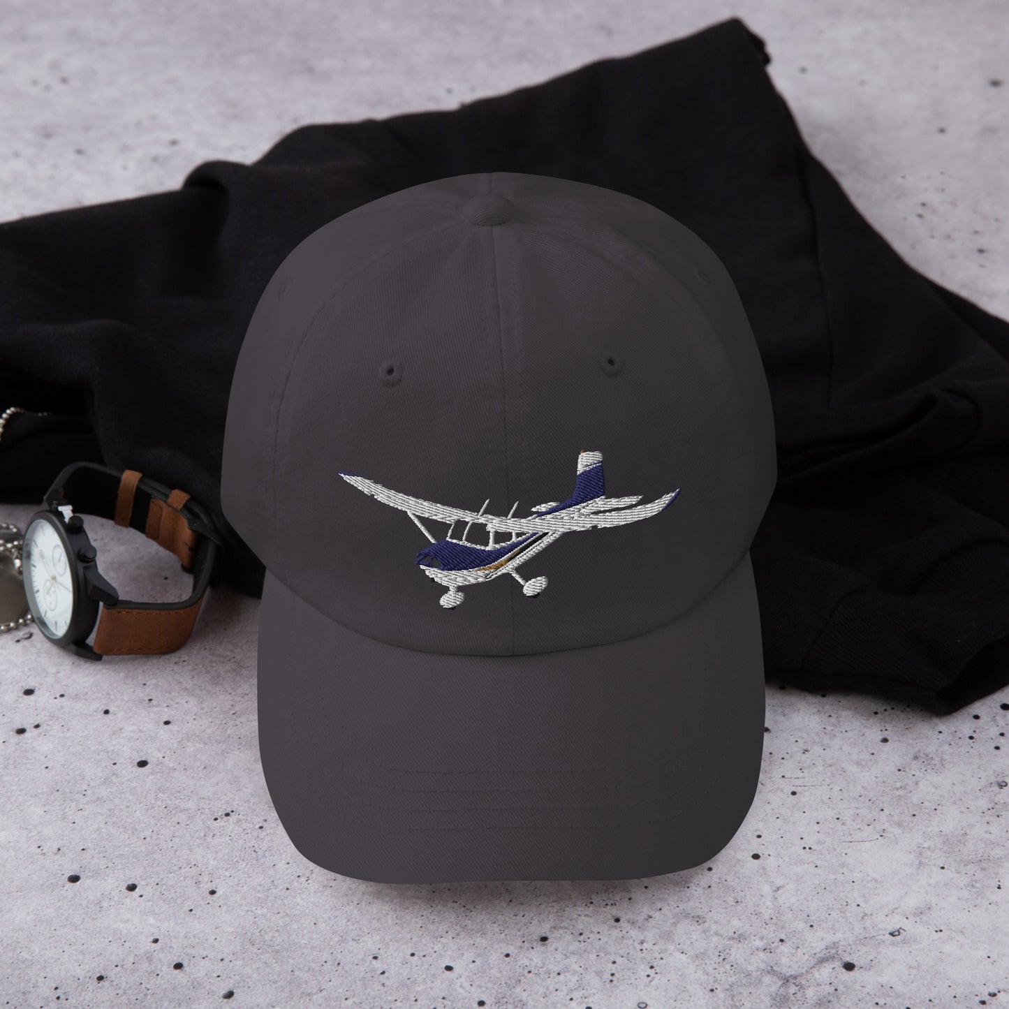 CESSNA 182 Straight Tail Embroidered CUSTOM N Number embroidered Aviation cotton hat