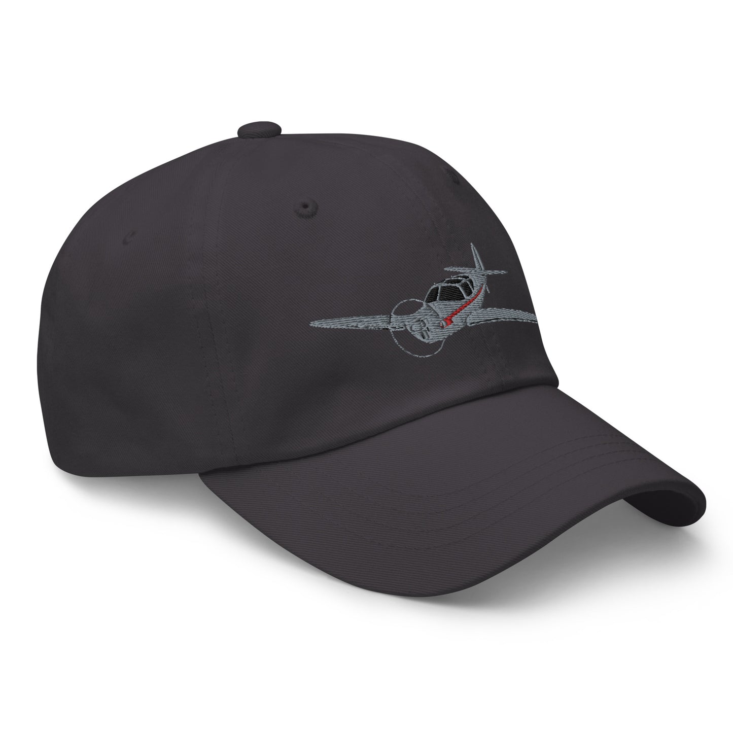 SWIFT grey-red CUSTOM N NUMBER aircraft embroidered Aviation cotton twill hat