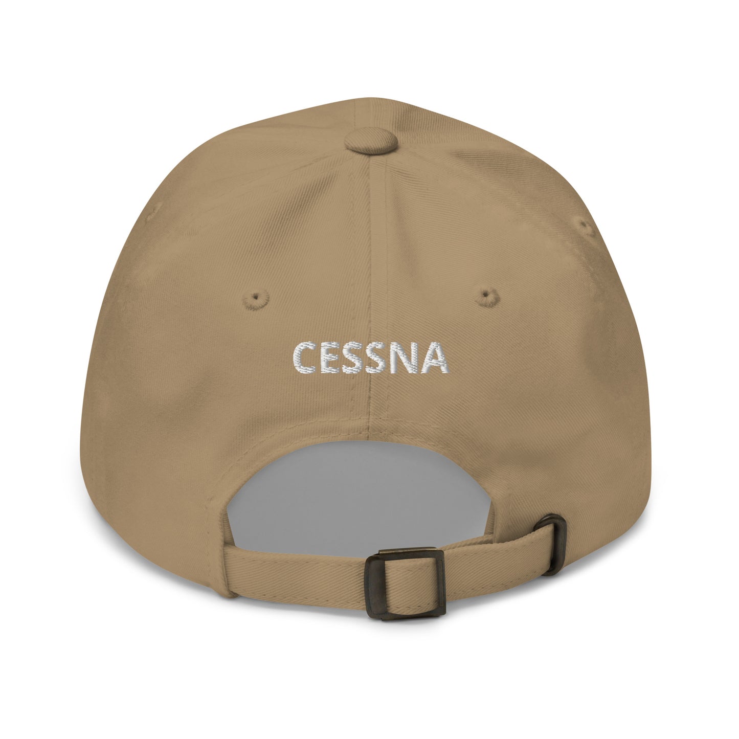 CESSNA 170 White-Red CUSTOM N Number Cotton Chino Twill hat