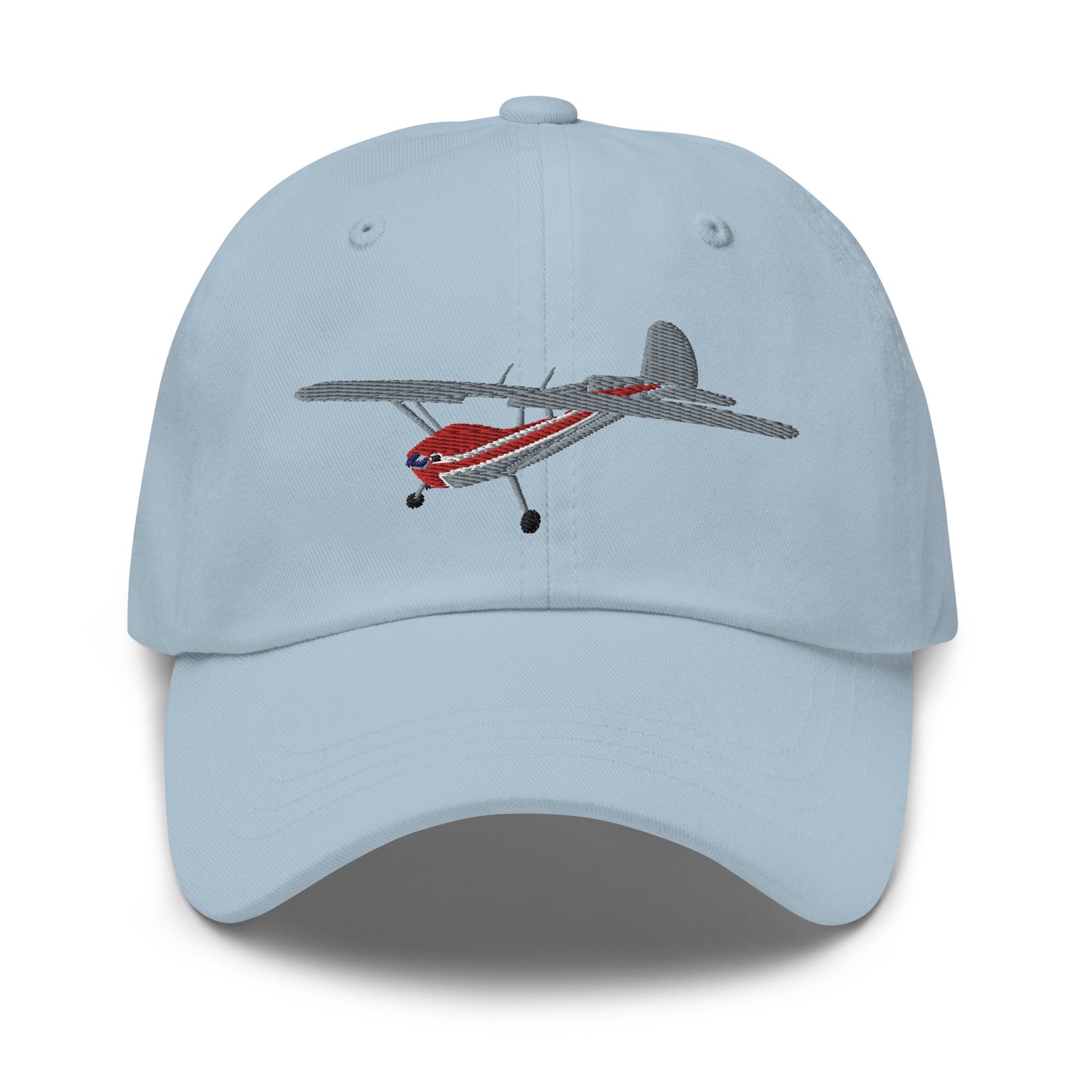 CESSNA 140 Polished Red CUSTOM N Number Embroidered cotton hat