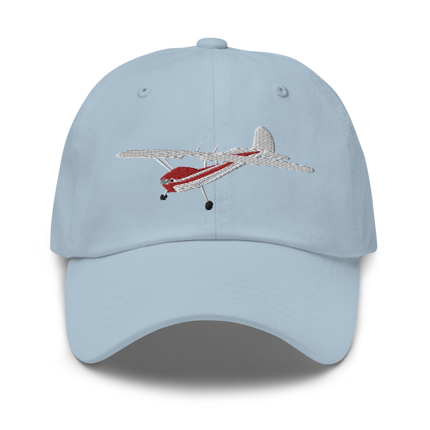 CESSNA 140  White Red aircraft CUSTOM N Number embroidered Aviation cotton twill hat