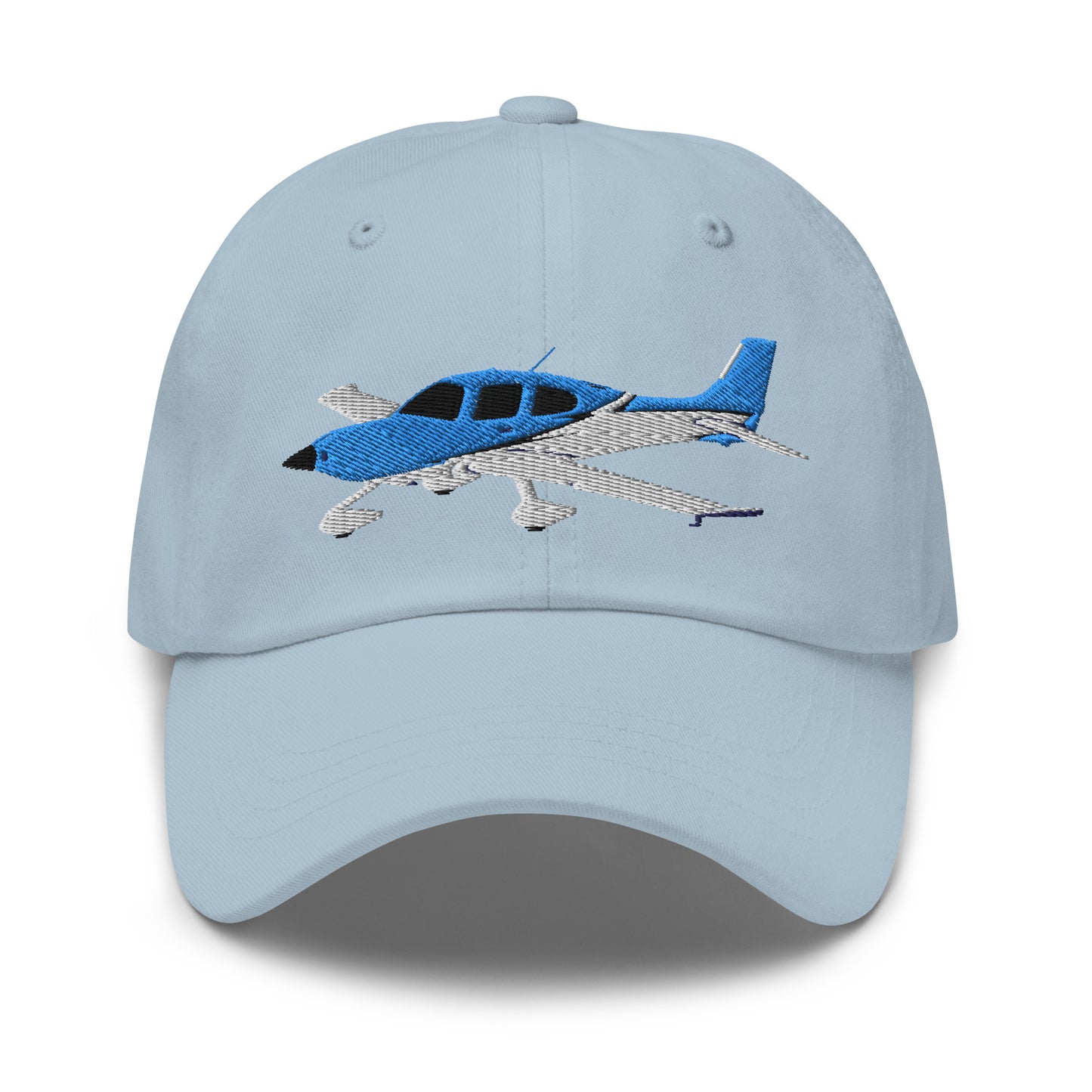 CIRRUS Blue-White CUSTOM N NUMBER aircraft embroidered Aviation cotton twill hat