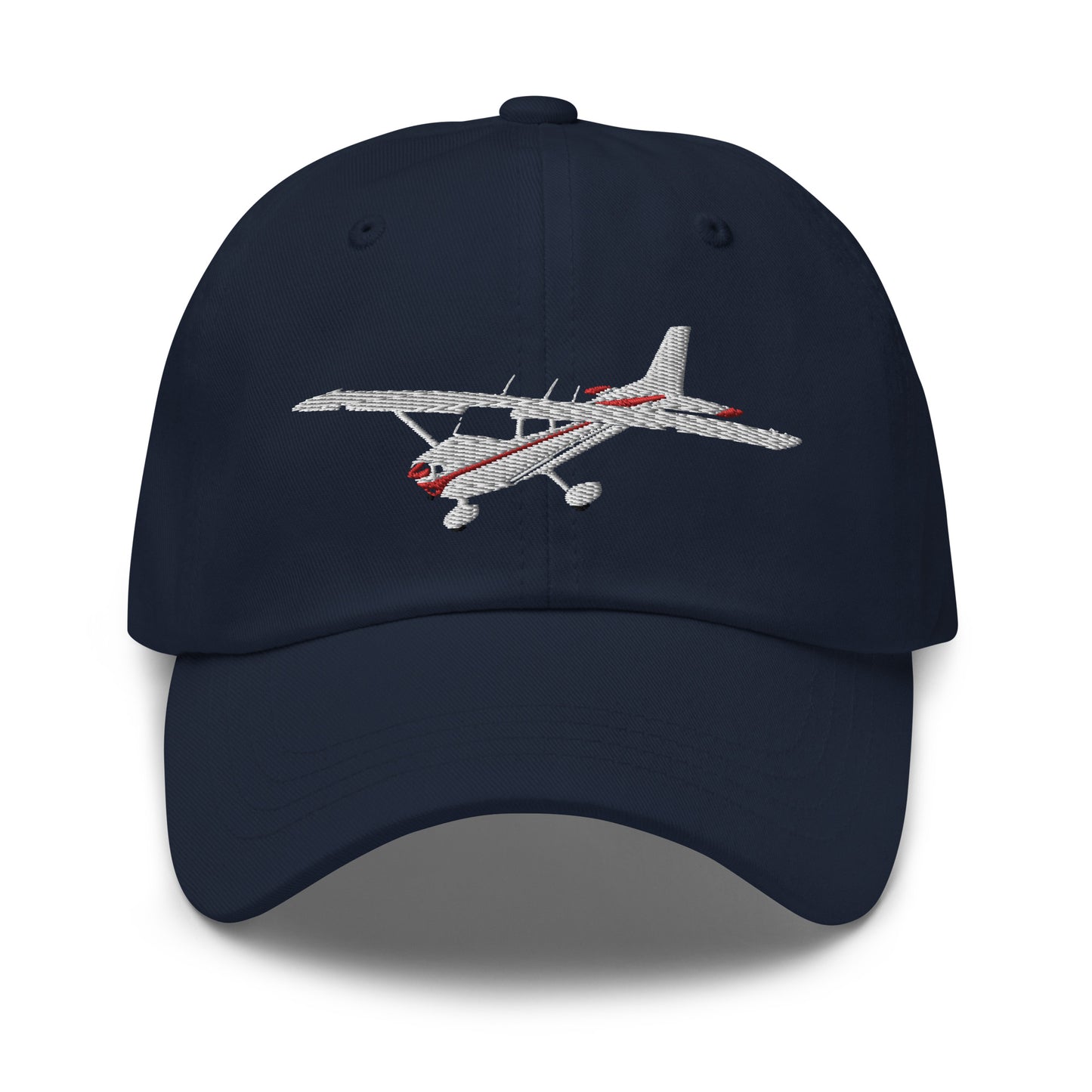 CESSNA 172 Skyhawk White - Red CUSTOM N Number embroidered Cotton Twill aviation Hat