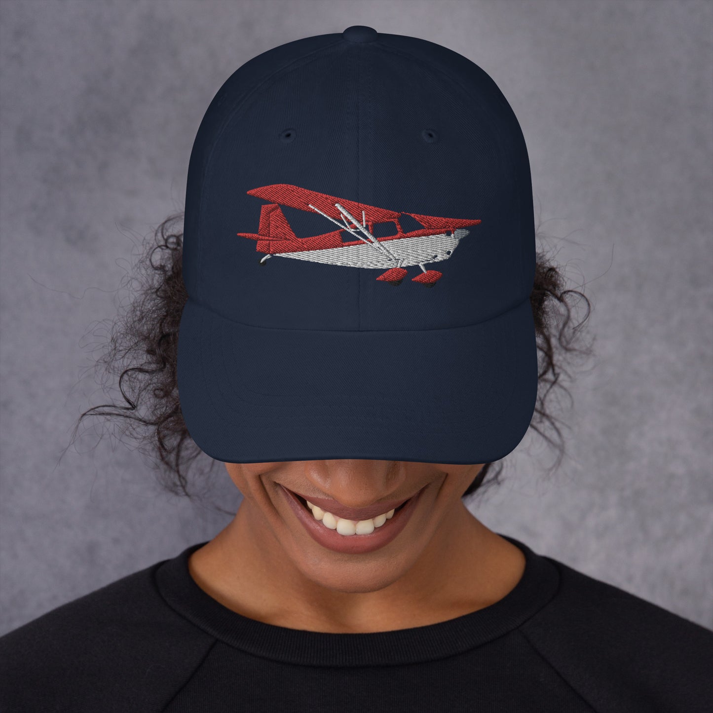 CITABRIA Red - White CUSTOM N NUMBER aviation cap- embroidered