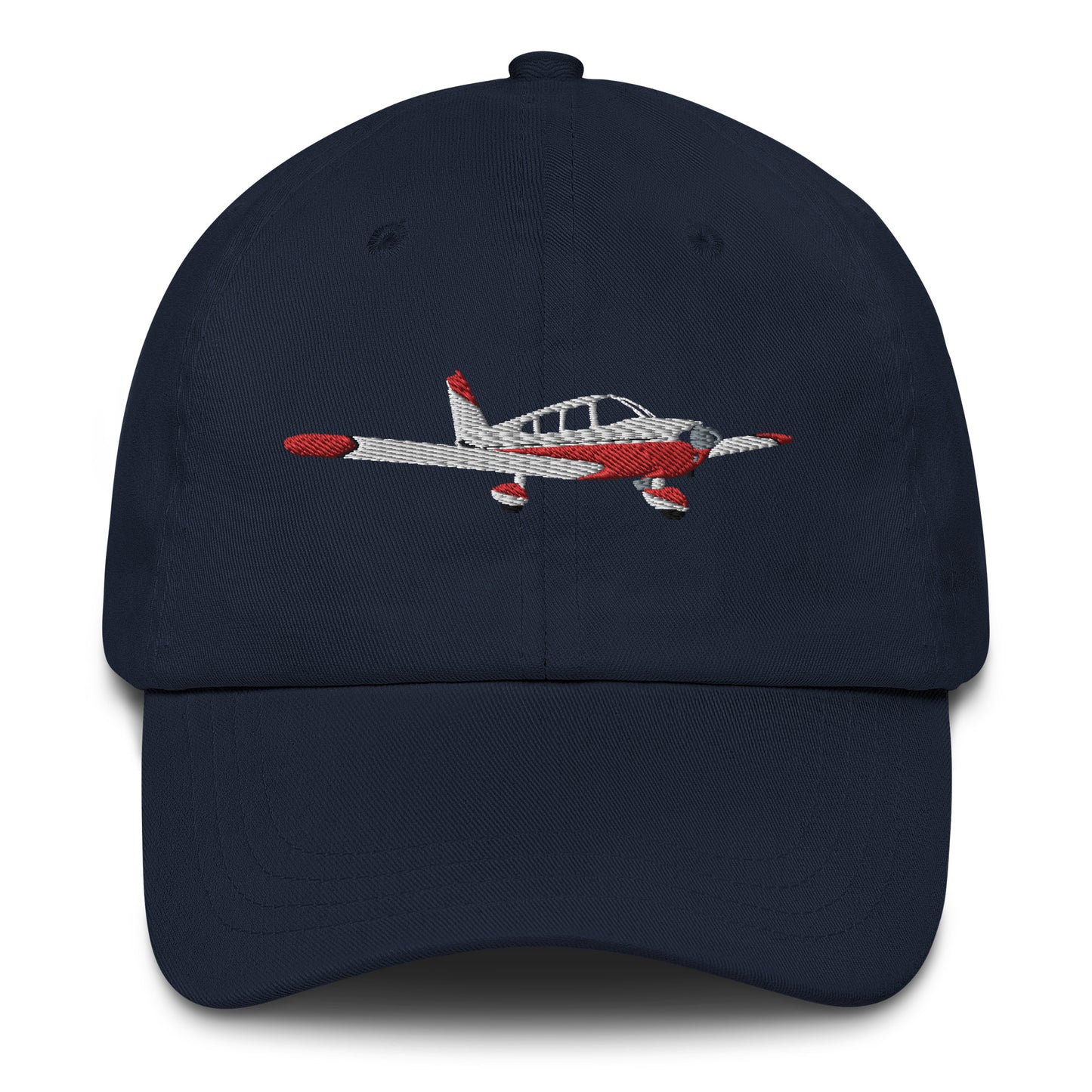 CHEROKEE - red white -  CUSTOM N Number embroidered Chino cotton twill Aviation hat