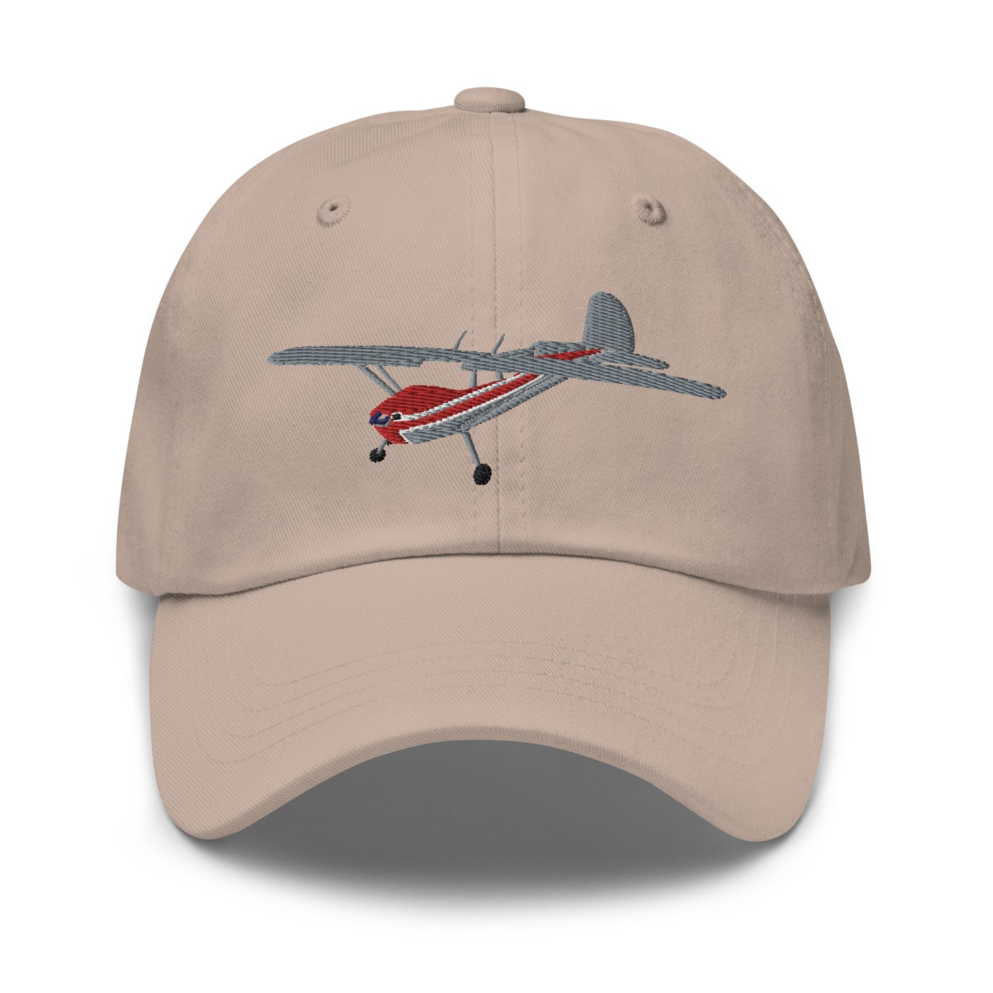 CESSNA 140 Polished Red CUSTOM N Number Embroidered cotton hat