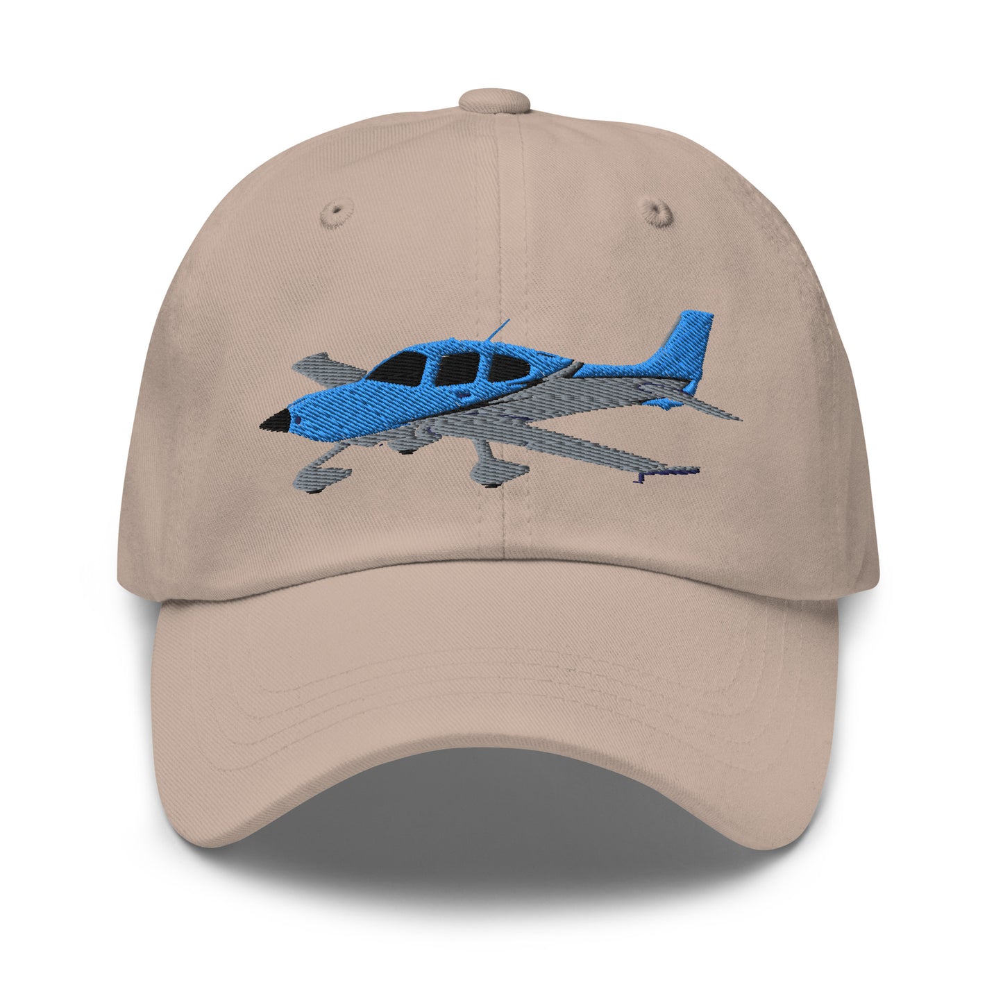 CIRRUS blue- grey CUSTOM N NUMBER aircraft embroidered Aviation cotton twill hat