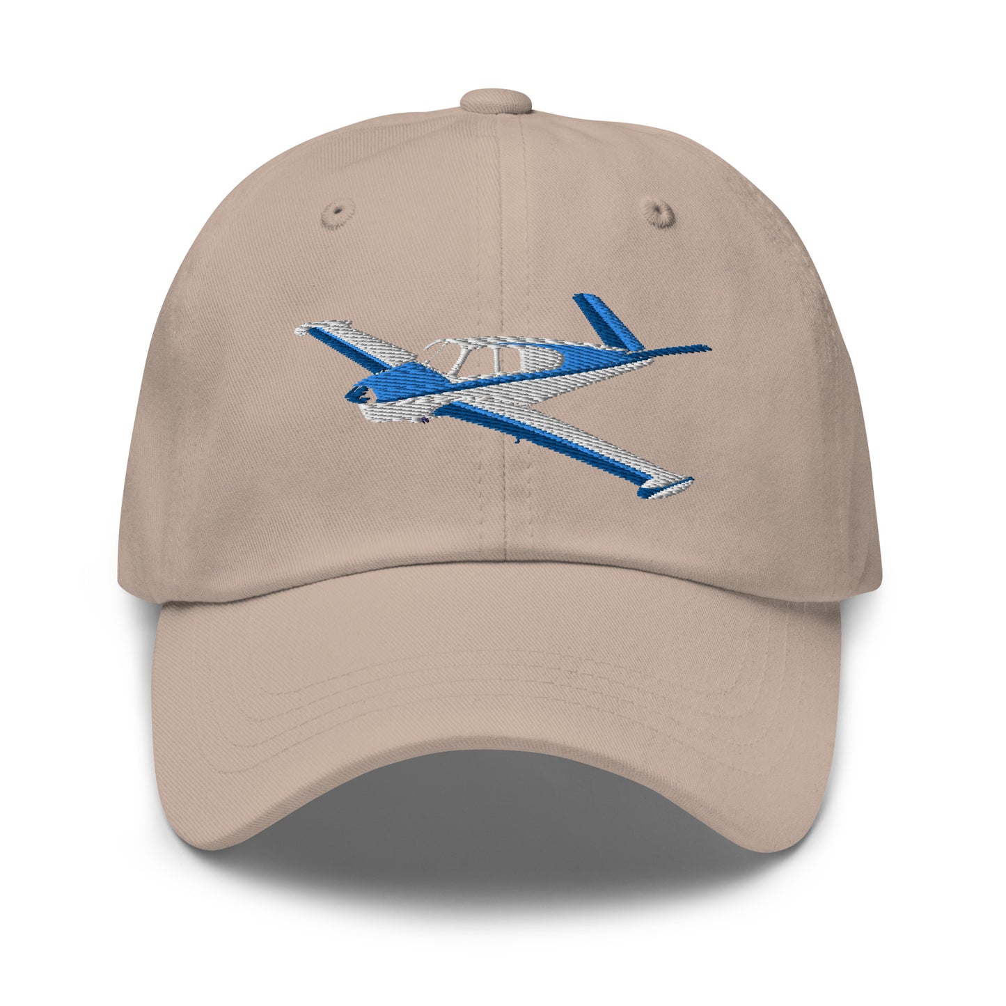 V-Tail BONANZA White Blue Wingtip CUSTOM N Number Embroidered Aviation HAt