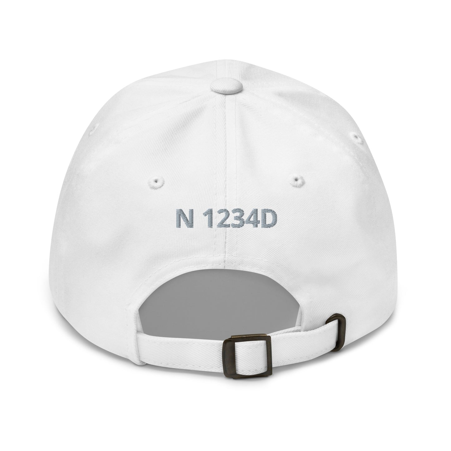 CESSNA 172 Skyhawk Polished-Blue CUSTOM N Number Embroidered Twill Cotton Aviation Hat