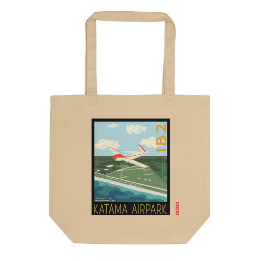 BONANZA V-TAIL  Aviation Eco Organic cotton Tote Bag - Vintage style graphic Katama Airpark, Martha's Vineyard MA