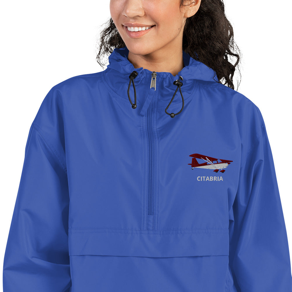 CITABRIA Aviation Rain weather proof Embroidered Champion Packable Zip Jacket