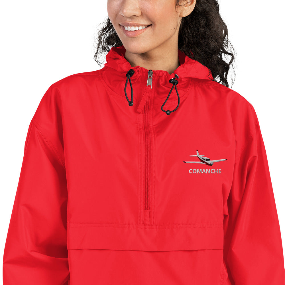 PIPER COMANCHE Aviation Rain weather proof Embroidered Champion Packable Zip Jacket