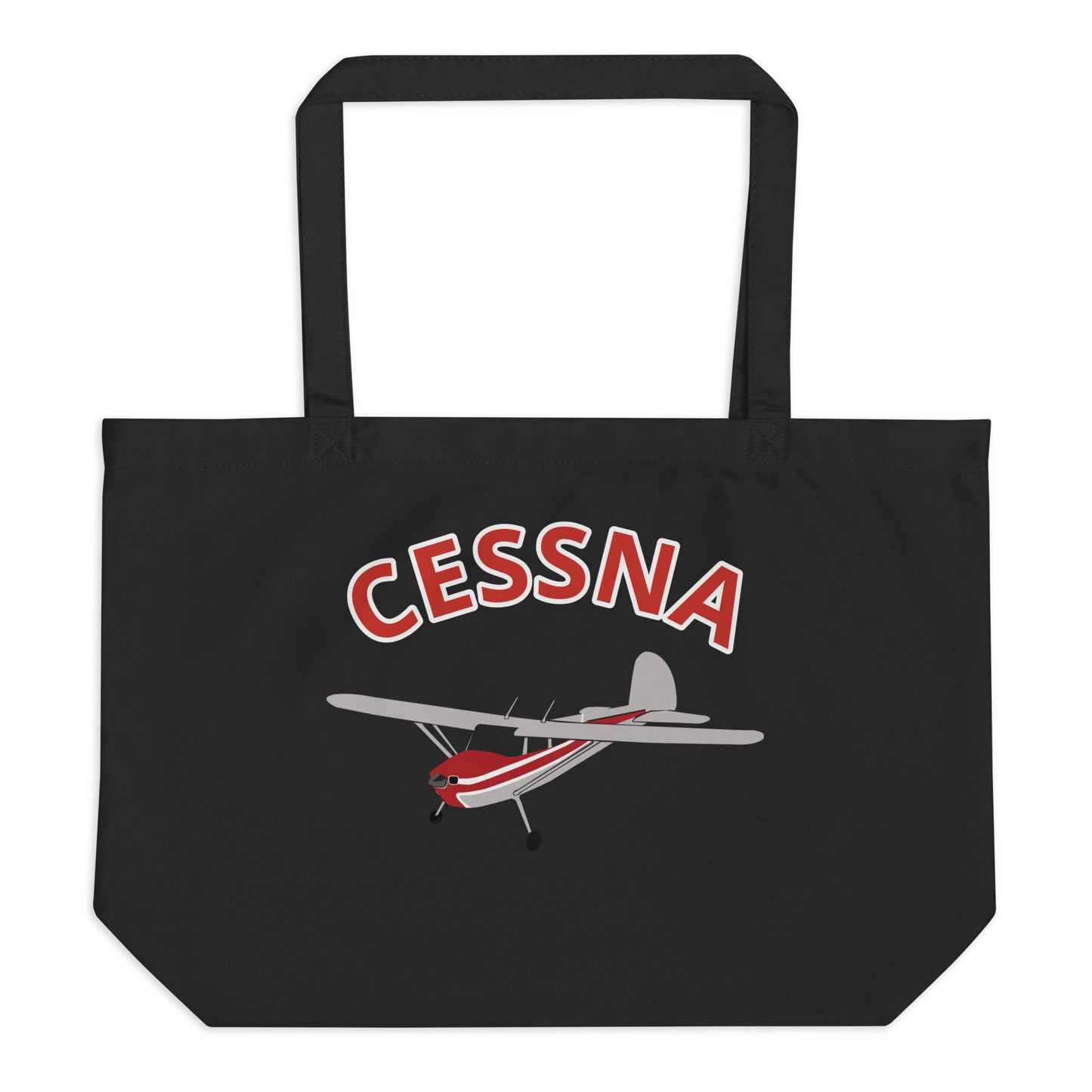 Large CESSNA 140 organic beach and travel tote bag