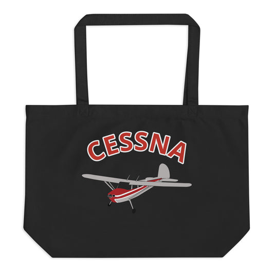 Large CESSNA 140 organic beach and travel tote bag