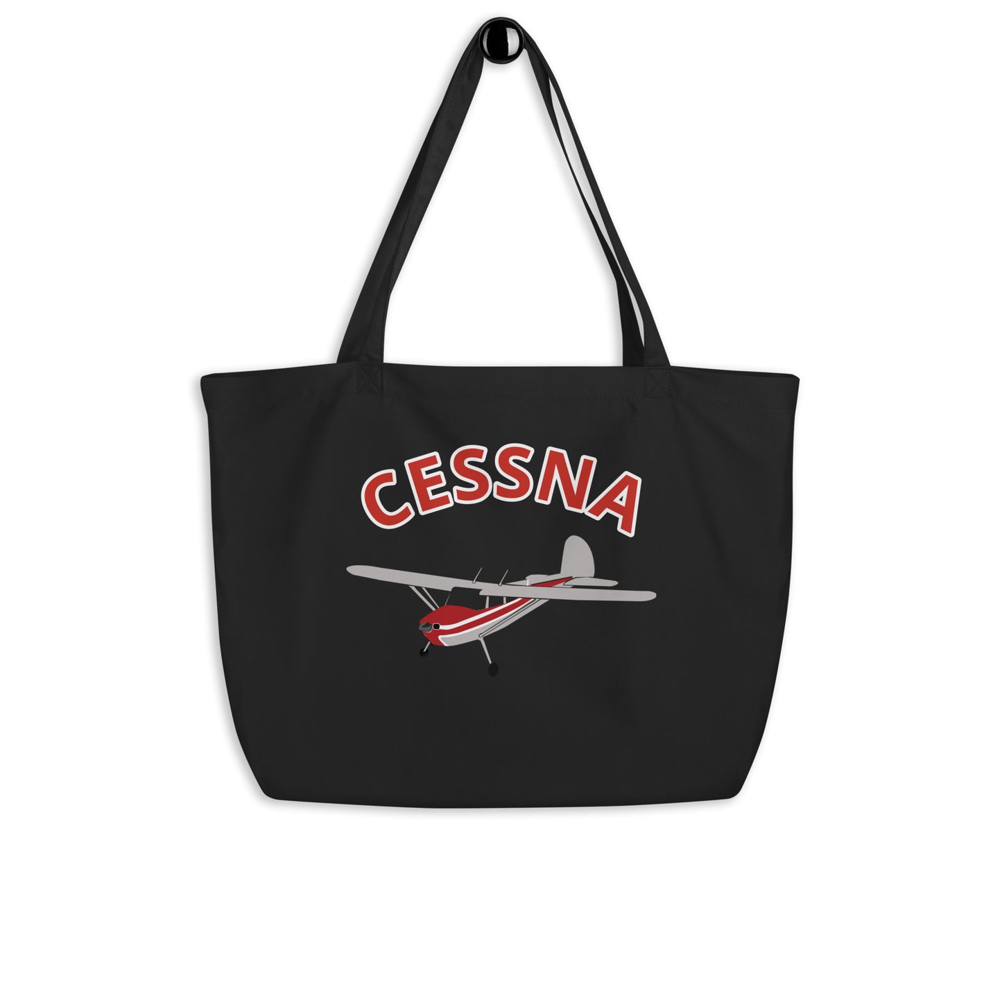 Large CESSNA 140 organic beach and travel tote bag