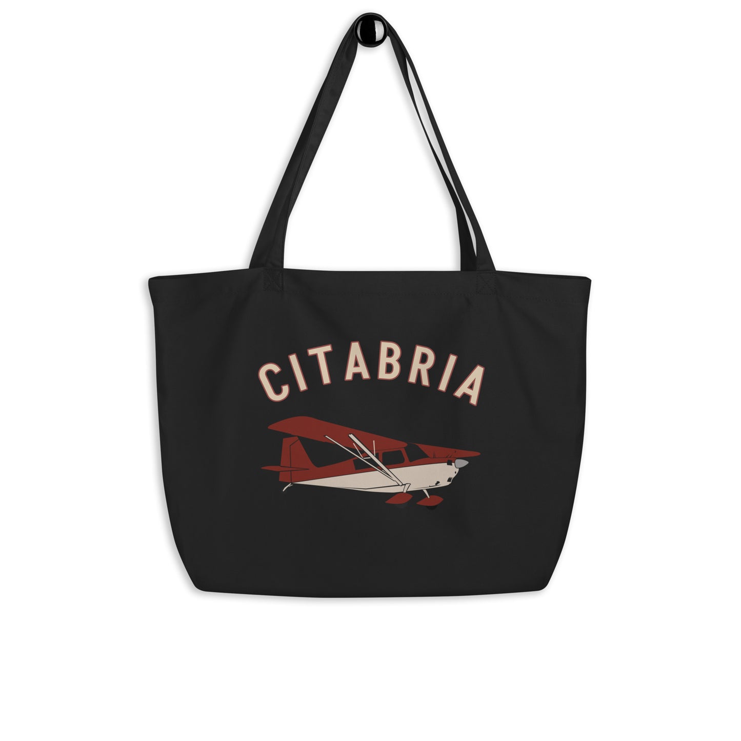 Large CITABRIA organic beach and travel tote bag.