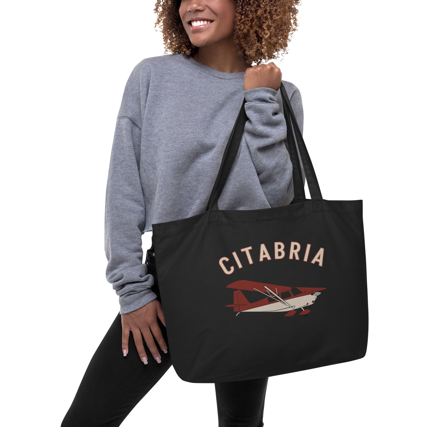 Large CITABRIA organic beach and travel tote bag.