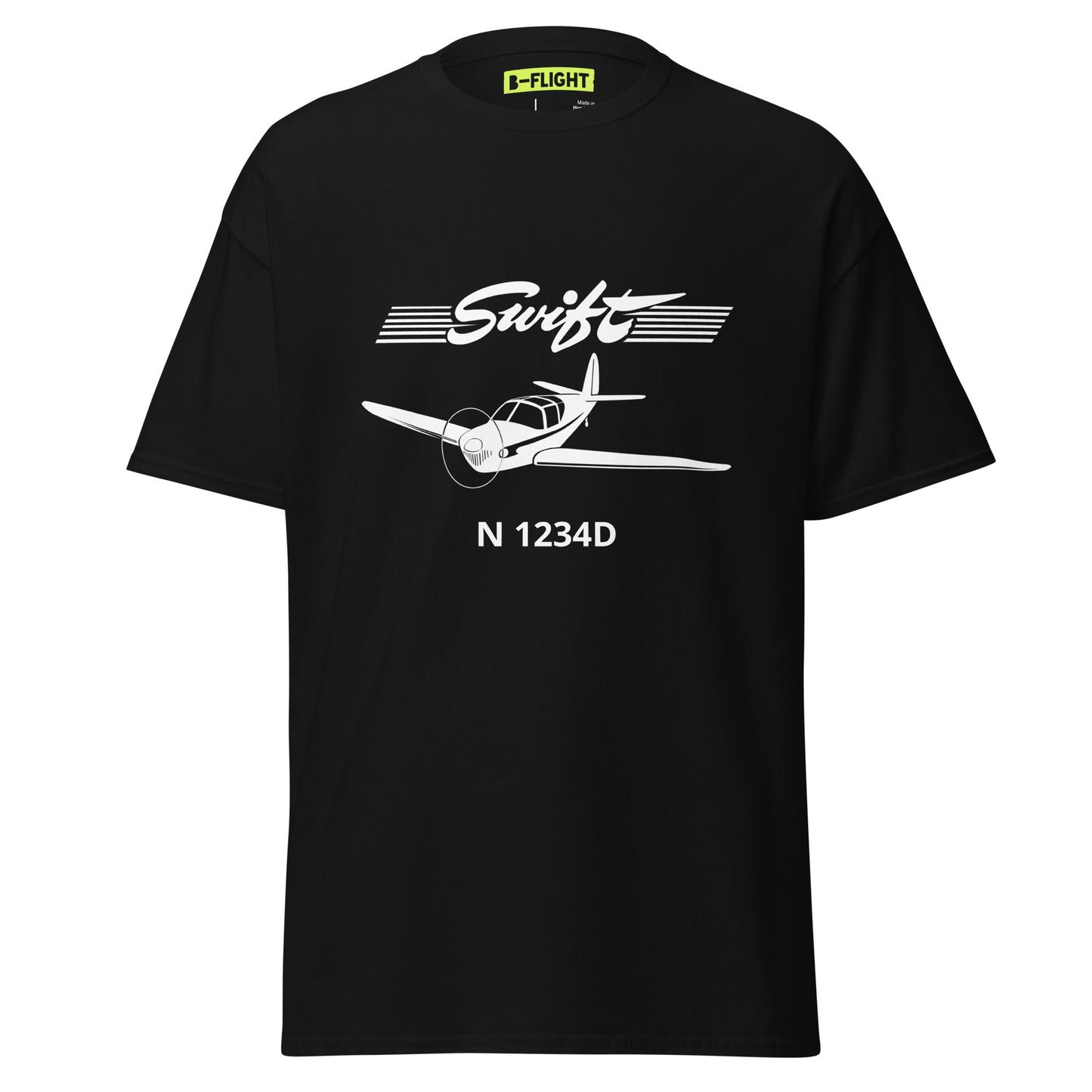 SWIFT - CUSTOM N Number -  Private Aviation Mens classic fit tee