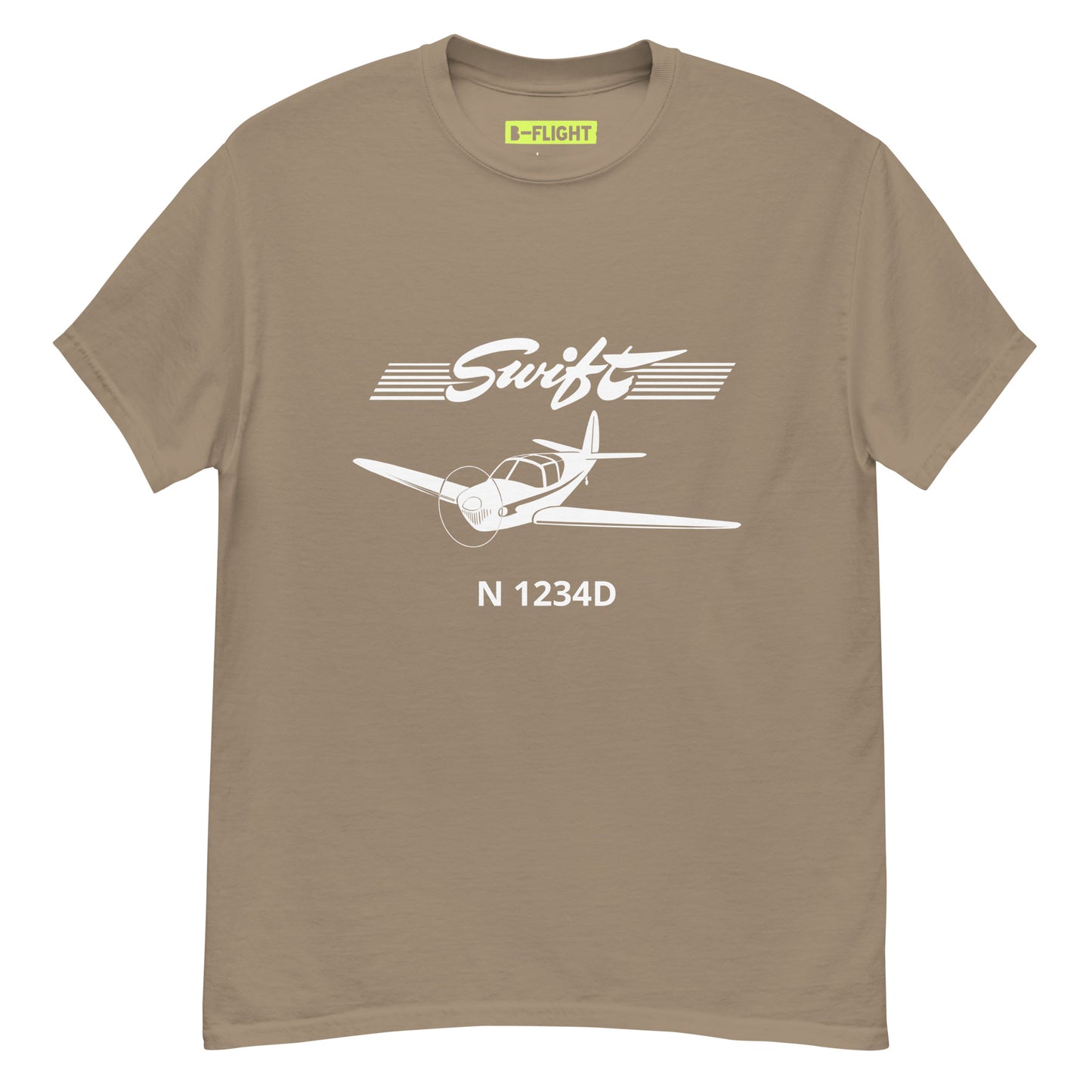 SWIFT - CUSTOM N Number -  Private Aviation Mens classic fit tee