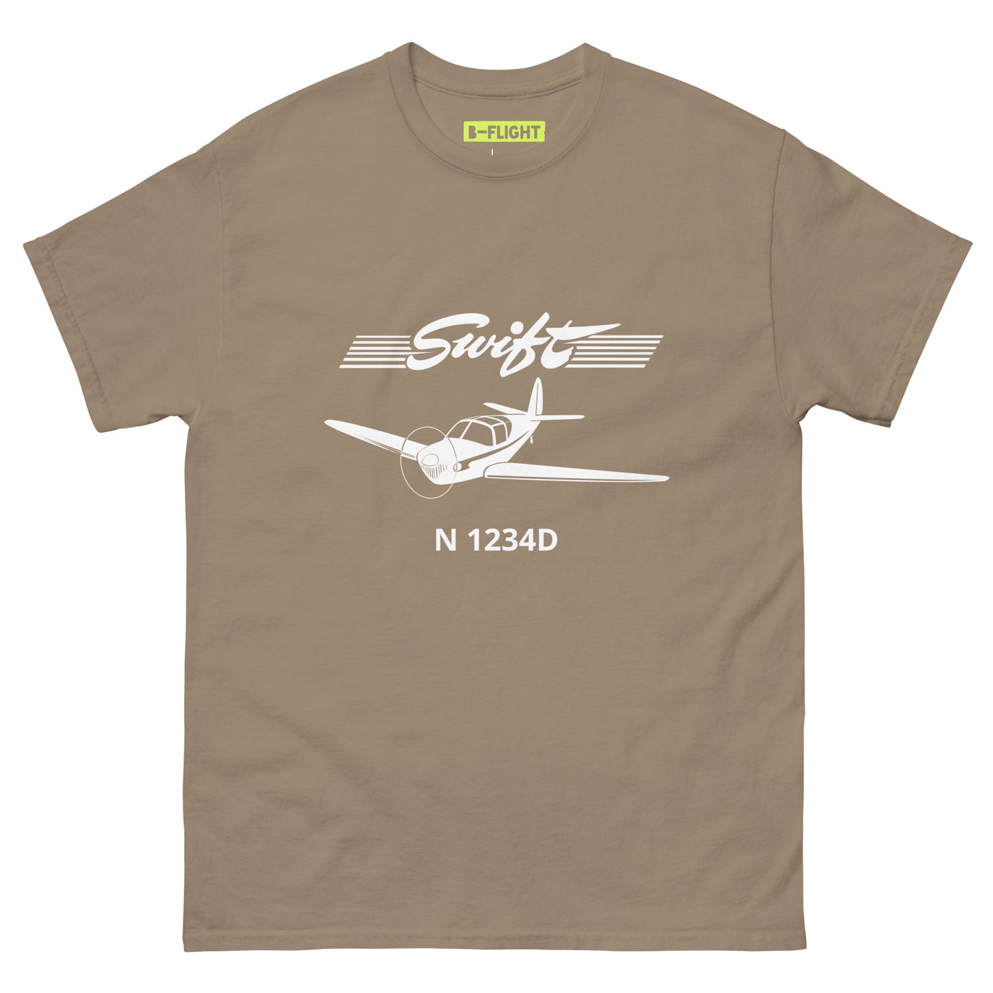 SWIFT - CUSTOM N Number -  Private Aviation Mens classic fit tee - Minimum order 3