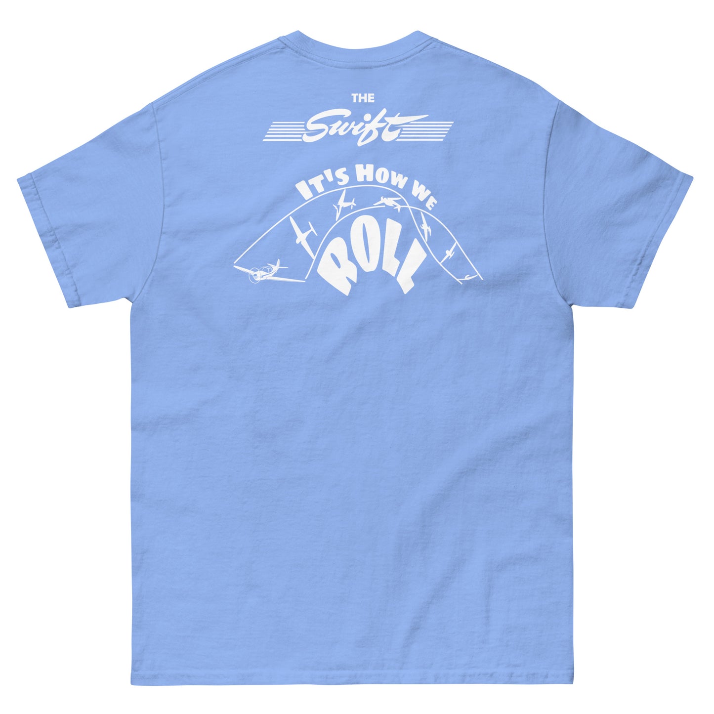 The SWIFT It's How We Roll Globe Swift Printed Men's classic fit tee