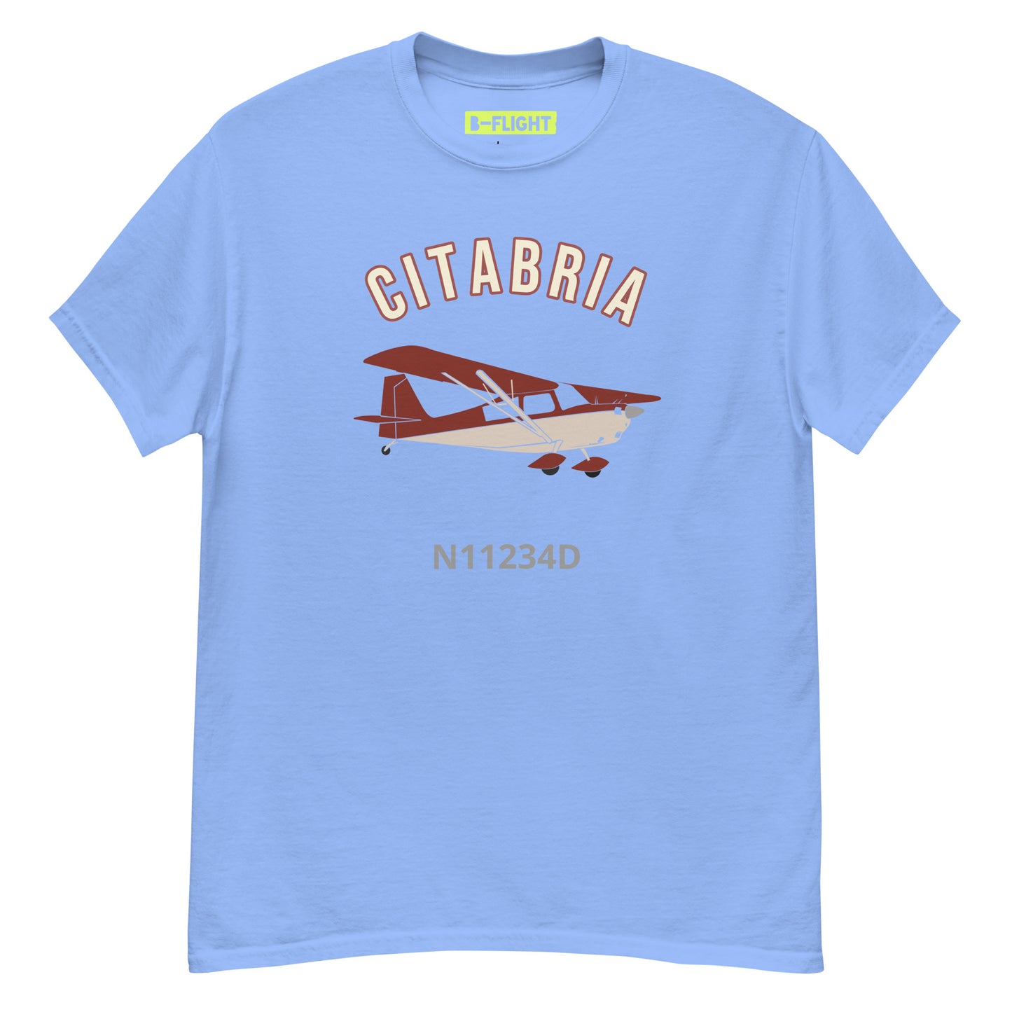 CITABRIA  CUSTOM N Number Men's classic fit aviation tee