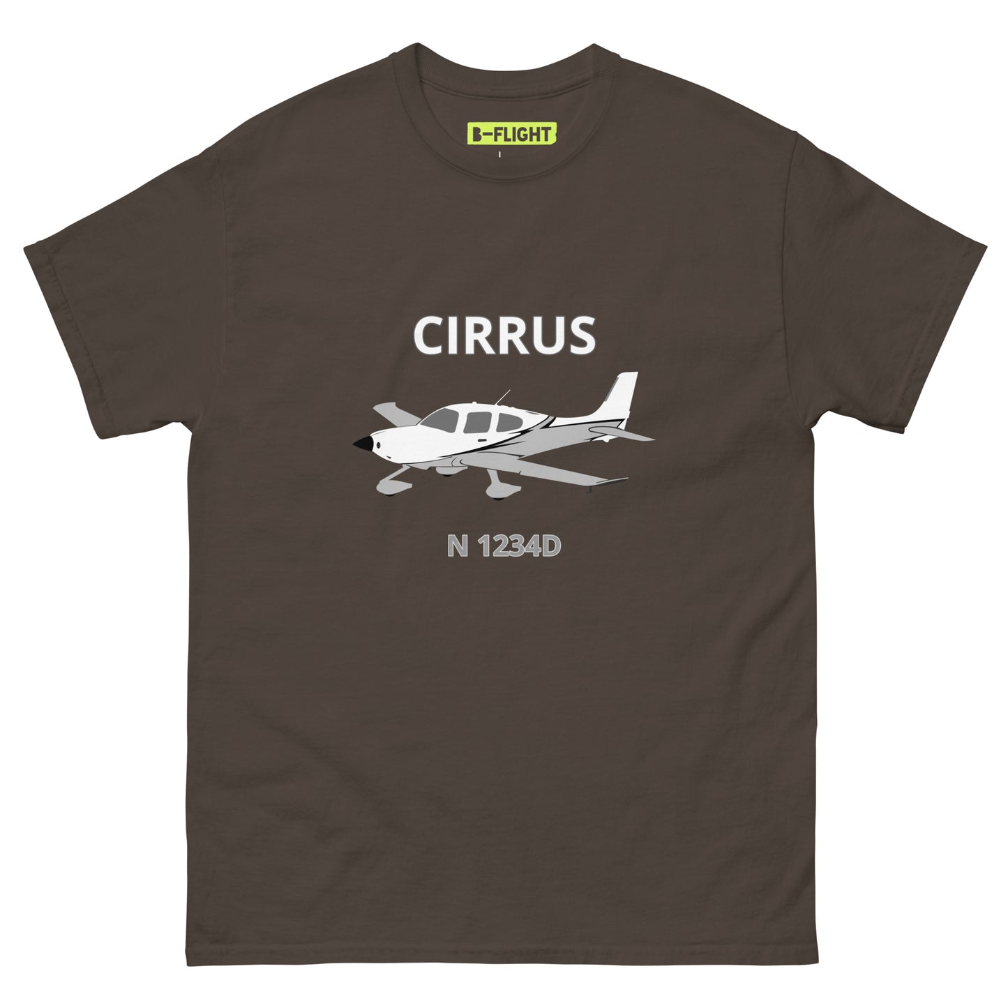 CIRRUS - CUSTOM N Number - Aviation Men's classic fit cotton tee