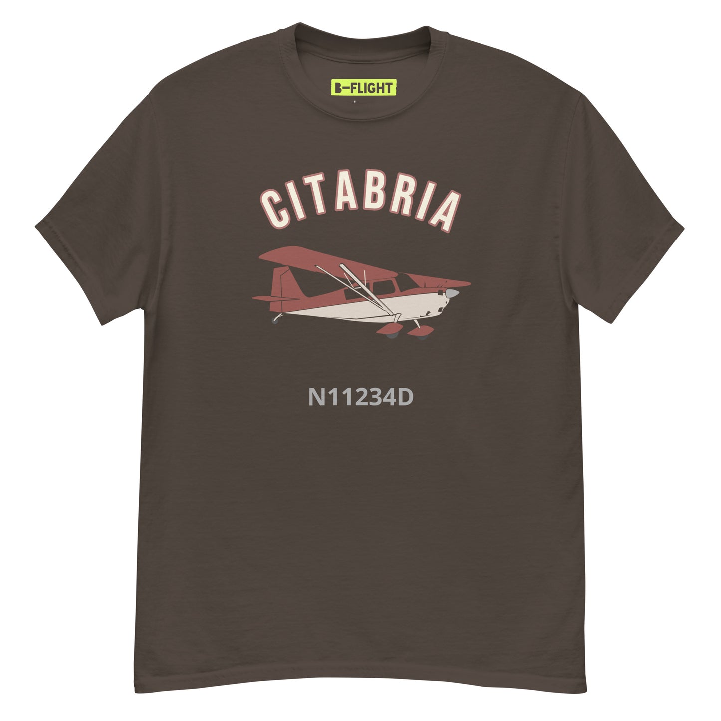 CITABRIA  CUSTOM N Number Men's classic fit aviation tee