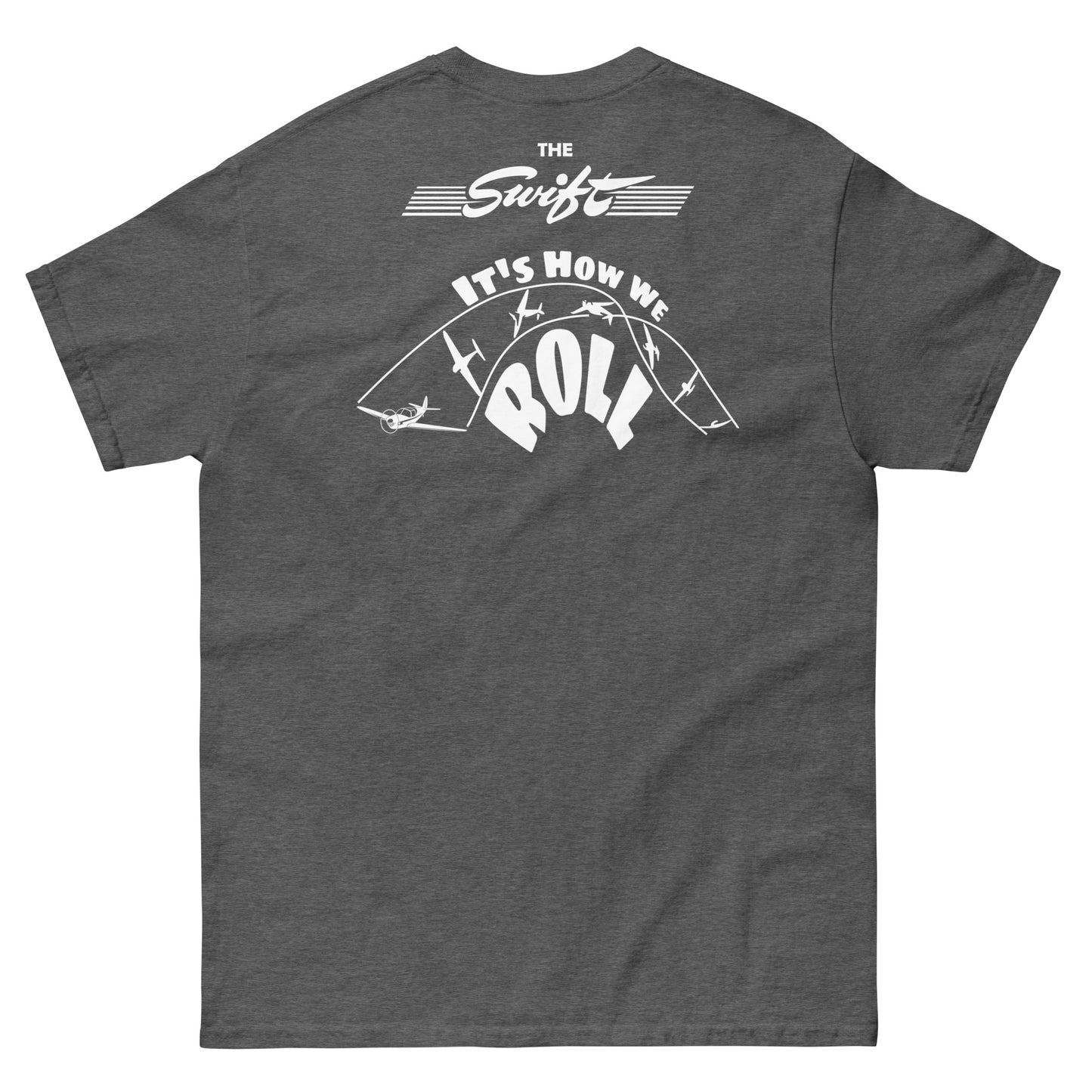 The SWIFT It's How We Roll Globe Swift Printed Men's classic fit tee