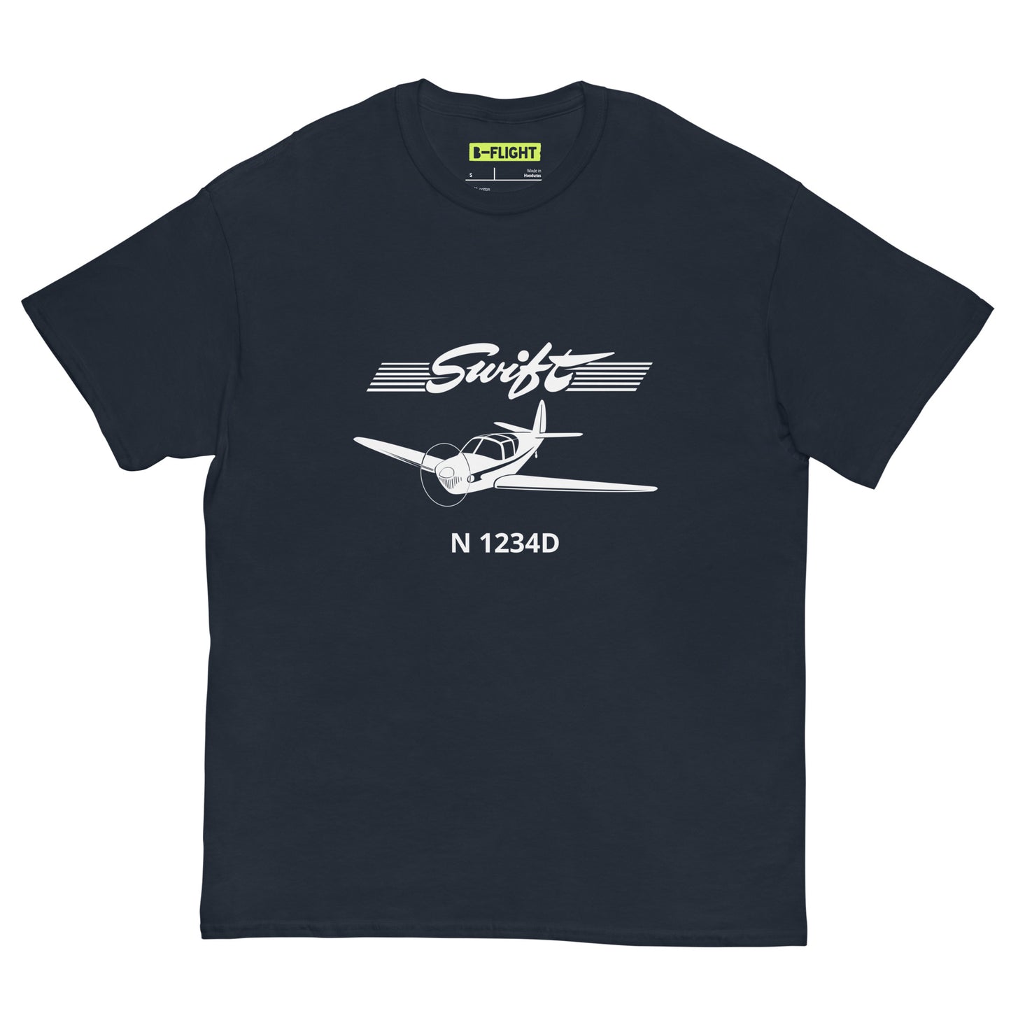 SWIFT - CUSTOM N Number -  Private Aviation Mens classic fit tee - Minimum order 3