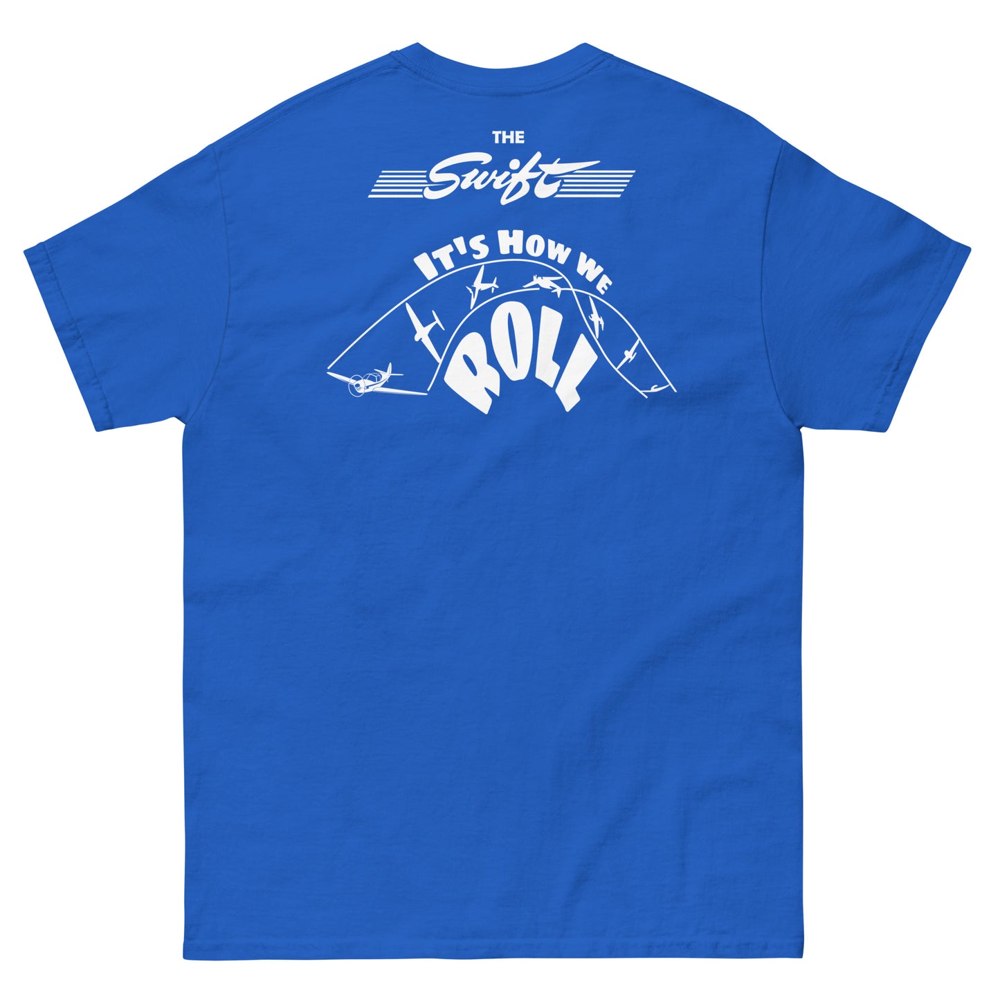 The SWIFT It's How We Roll Globe Swift Printed Men's classic fit tee