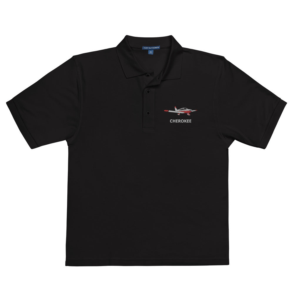 CHEROKEE Embroidered Men's Premium Aviation Polo