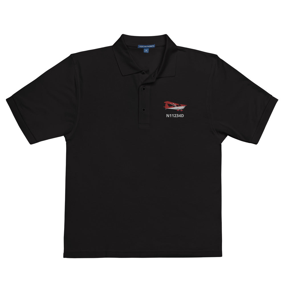 CITABRIA - CUSTOM N Number Embroidered Men's Premium Aviation Polo