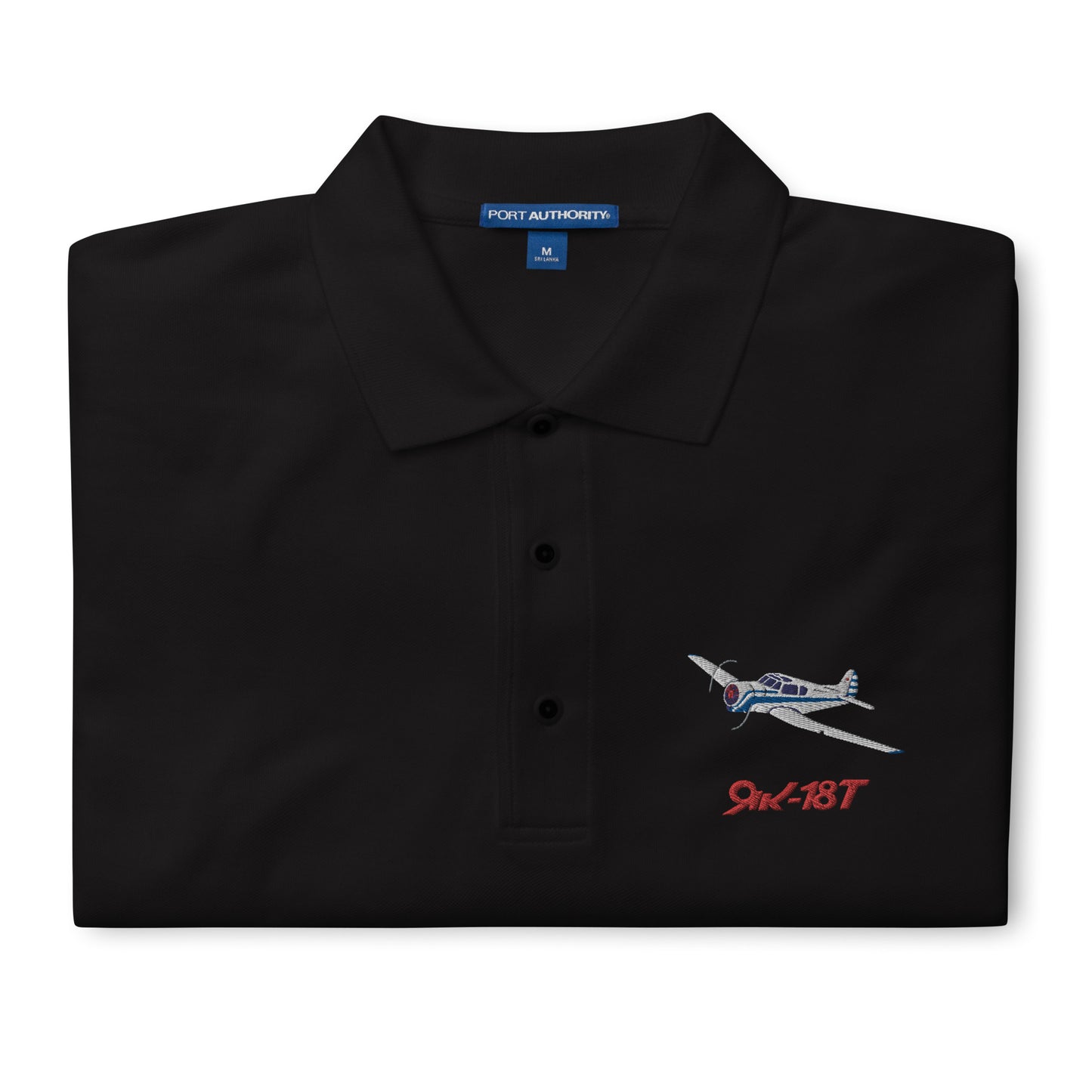 YAK 18T Embroidered Men's Premium Aviation Polo