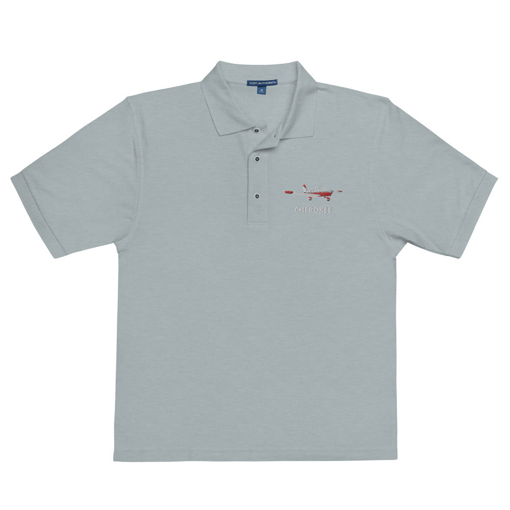 CHEROKEE Embroidered Men's Premium Aviation Polo