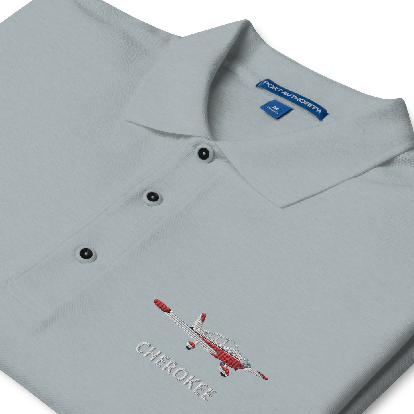 CHEROKEE Embroidered Men's Premium Aviation Polo